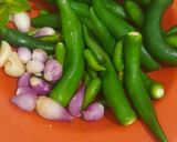 Foto langkah ke 1 dari resep Tempe batokok sambal hijau.