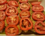 A picture of step 6 of Pesto, Tomato, & Mozzarella Baked Chicken.