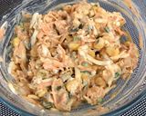 A picture of step 7 of Boiled Egg Salad with Thousand Island Dressing.