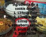 A picture of step 1 of Raisin bowl cookie.