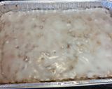 A picture of step 8 of Honey Bun Cake.