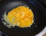 A picture of step 3 of Chinese 5-Spice Powder Scented Shrimp Fried Rice.