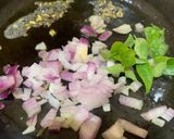 A picture of step 1 of Aloo Matar Chatpata Poha (Flattened rice with peas and potatoes).