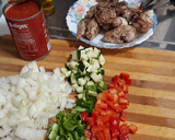 Foto del paso 2 de la receta: Conejo con tomate y verduras. Airfryer y cazuela