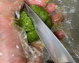 A picture of step 9 of Japanese Kawaii Kabocha Mochi.