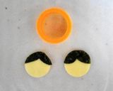 A picture of step 1 of Empress & Emperor for Girls' Day Bento.
