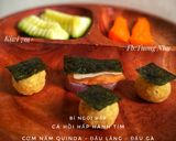 Hình bước làm 2 của món Cơm nắm quinoa - Đậu lăng - Đậu gà