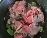A picture of step 1 of Dean's Bow-tie Steak, Egg, And Cheese Omelet.