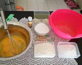 Foto langkah ke 1 dari resep Ogura Pandan Cake 💚.