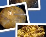 A picture of step 3 of Ladybirds Saffron Scrambled Eggs with Sausage ..