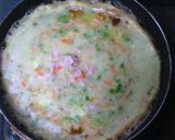 A picture of step 3 of Omelette with Lots of Vegetables and Cheese.
