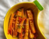 Hình bước làm 4 của món Măng xào lá nghệ (chay)