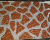 A picture of step 1 of Giraffe pattern roulade with nutella filling..