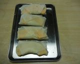 A picture of step 3 of [Farmer's Recipe] Kabocha Spring Rolls with Cream Cheese.
