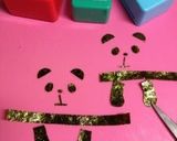 A picture of step 2 of Roly Poly & Simple Panda Character Bento.