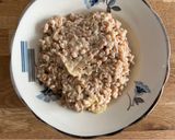 A picture of step 2 of Farro, Chocolate, and Apricot Pastiera.
