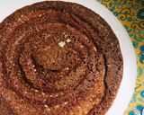 A picture of step 2 of Kavni + pearl millets dosai.
