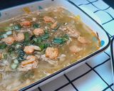 Hình bước làm 3 của món Canh bí xanh thịt xay tôm khô