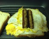 A picture of step 10 of Grilled Sausage Fried Egg And Cheese.