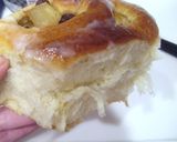 A picture of step 11 of Sautéed Apple and Raisin Pull Apart Bread.