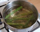 A picture of step 2 of Vickys Prawn & Asparagus Salad, GF DF EF SF NF.