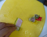 A picture of step 2 of For Bentos: Cucumber and Ham Rollups.