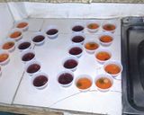 A picture of step 6 of Fruity Jell-O shots.