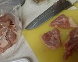 A picture of step 1 of Shio-koji Karaage Fried Chicken.