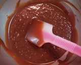 A picture of step 7 of For Valentine's: Ganache Coffee Brownies with Chocolate Coated Barley Puffs.