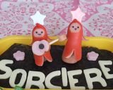 A picture of step 9 of Red Sausage Aliens for Bento.