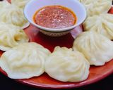 A picture of step 14 of Chiken_MomosAnd #Chilli_Sauce With#Spicy_Shrimp_Pho.
