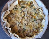 Une image de l'étape 6 de Tarte au légumes et saumon fumé.