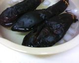 A picture of step 3 of Yuzu Pepper Chilled Pasta with Grilled Eggplant.