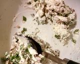 A picture of step 3 of crab stuffed croissants.