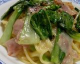 A picture of step 7 of Low-Cal Creamy Pasta with Bok Choy.