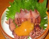 A picture of step 5 of Firefly Squid with Spicy Mustard & Vinegar-Miso Sauce.