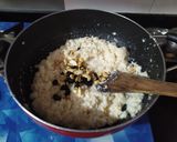 A picture of step 4 of Coconut Ladoos.