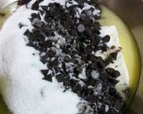 A picture of step 1 of Banana brownie cake.