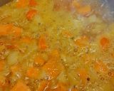 A picture of step 7 of Sweet potato and lentil soup.