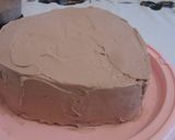 Pas rețetă Tort inimioară, din blat de chec cu nucă și crema ganache 5 fotografie