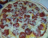 A picture of step 8 of Gourmet Stuffed Crust Pizza.
