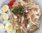 Foto langkah ke 5 dari resep Soto ayam sederhana dengan nasi.