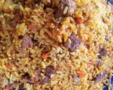 صورة لخطوة 4 من وصفة روز مبخر باللحم رائع ولذيذ بنة لا تقاوم 😋😋😋🌺🌺