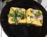 A picture of step 3 of Besan Toast.