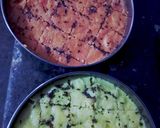 A picture of step 2 of Khaman beetroot Dhokla.