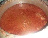 A picture of step 4 of Chicken masala curry.
