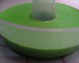Foto langkah ke 6 dari resep Puding Busa Coklat Pandan.