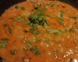 A picture of step 9 of Banana flower vada curry.