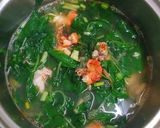 Hình bước làm 4 của món Rau dền nấu canh tôm