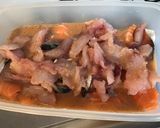 Une image de l'étape 7 de Trio de poissons marinés à la plancha.